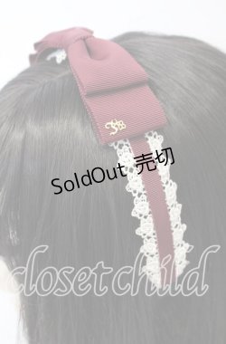 画像2: Innocent World / ミニバラレースカチューシャ  ワイン O-25-09-26-016-IW-AC-OW-OS