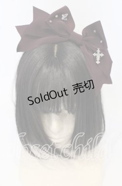 画像1: Innocent World / 月夜の教会カチューシャ  ボルドー O-25-09-26-014-IW-AC-OW-OS