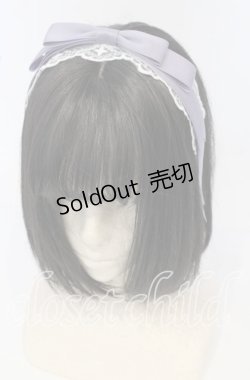 画像1: axes femme kawaii / レースリボンカチューシャ  ラベンダー O-25-09-26-017-AX-AC-OW-ZT488-F006