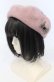 画像1: axes femme / リボン付2WAYリブベレー  ピンク O-25-09-26-020-AX-AC-OW-OS (1)