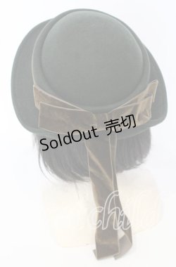 画像2: シュエット / ベルセゾンのクラシックハット  グリーン×ブラウン O-25-09-26-021-LO-AC-OW-ZT0929N