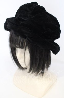 画像1: Jane Marple Dans Le Salon / 別珍ハット  クロ O-25-09-26-023-JM-AC-OW-OS