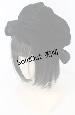 画像1: Jane Marple Dans Le Salon / 別珍ハット  クロ O-25-09-26-023-JM-AC-OW-ZT511