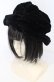 画像1: Jane Marple Dans Le Salon / 別珍ハット  クロ O-25-09-26-023-JM-AC-OW-OS (1)