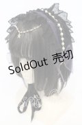 ALICE and the PIRATES / 星を巡る海賊船と空と海の境界柄ヘッドドレス  パープル O-25-09-26-004-PA-AC-OW-OS