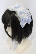 Amavel / Dreamy Ribbon Wrappingヘッドドレス  サックス×シロ O-25-09-26-026-CA-AC-IG-OS