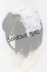 Amavel / Dreamy Ribbon Wrappingヘッドドレス  サックス×シロ O-25-09-26-026-CA-AC-IG-ZT434-F005