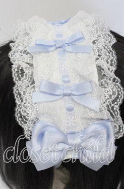 画像2: Amavel / Dreamy Ribbon Wrappingヘッドドレス  サックス×シロ O-25-09-26-026-CA-AC-IG-OS