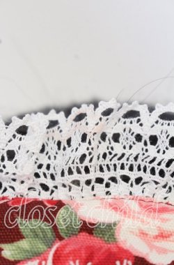 画像3: metamorphose / はしごレースリボン花柄ヘッドドレス  ボルドー系 O-25-09-26-028-ME-AC-IG-OS