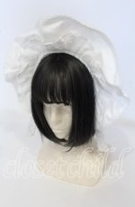 画像1: 【SALE】Angelic Pretty / トーションレースブリム付カチューシャ  シロ O-25-09-26-029-AP-AC-IG-ZT444 (1)