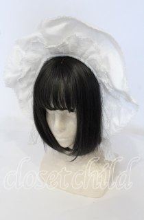 SALE】Angelic Pretty / トーションレースブリム付カチューシャ シロ O