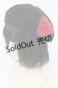 Heart E / いちごベレー  クロ×アカ O-25-09-26-031-LO-AC-OW-ZT511