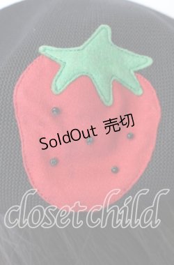 画像3: Heart E / いちごベレー  クロ×アカ O-25-09-26-031-LO-AC-OW-ZT511