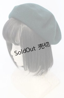 画像1: 【SALE】Heart E / ウールベレー  グリーン O-25-09-26-032-LO-AC-OW-ZT511