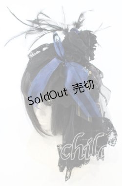 画像1: 【SALE】ALICE and the PIRATES / Vampire Princessカチューシャ  クロ×アオ O-25-09-26-005-PA-AC-OW-ZT488