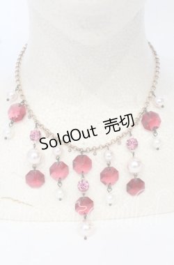 画像1: 【SALE】Victorian maiden / ビジューネックレス  ワイン O-25-09-26-039-CL-AC-OW-ZT444-F002