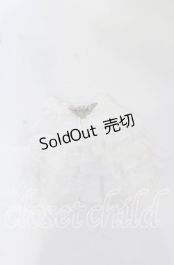 画像1: Sheglit / "Victorian"ローズジャボ  ホワイト O-25-09-26-042-EL-ZA-OW-OS