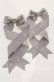 画像2: LOTUS ribbon / ツインリボンバレッタ  グレー O-25-09-26-044-EL-AC-OW-OS (2)