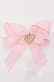 画像1: LOTUS ribbon / ハートチャームバレッタ  ピンク O-25-09-26-045-EL-AC-OW-OS (1)