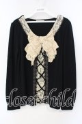 axes femme / BIGリボンレースアッププルオーバー M クロ O-25-09-27-035-AX-TO-OW-OS