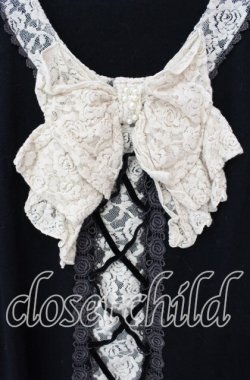 画像2: axes femme / BIGリボンレースアッププルオーバー M クロ O-25-09-27-035-AX-TO-OW-OS