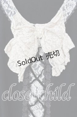 画像2: axes femme / BIGリボンレースアッププルオーバー M クロ O-25-09-27-035-AX-TO-OW-OS