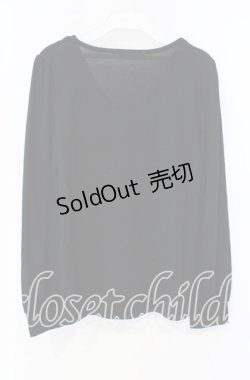 画像3: axes femme / BIGリボンレースアッププルオーバー M クロ O-25-09-27-035-AX-TO-OW-OS