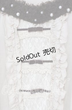 画像2: axes femme / ボア切り替えカットソー M キナリ O-25-09-27-036-AX-TO-OW-OS