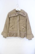 axes femme / レース切り替えツイードブルゾン M キナリ O-25-09-27-039-AX-CO-OW-ZT1004D