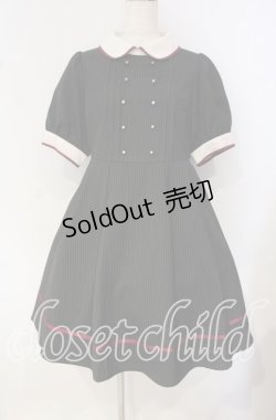 画像1: Amavel / ストライプワンピース F クロ O-25-09-27-005-CA-OP-OW-ZT101