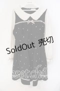 LIZ LISA / ハート刺繍ワンピース  クロ×シロ O-25-09-27-041-LO-OP-IG-OS