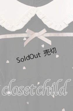 画像2: LIZ LISA / ハート刺繍ワンピース  クロ×シロ O-25-09-27-041-LO-OP-IG-OS