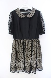 MILK / チュチュドンナドレス  クロ×ベージュ O-25-09-27-042-ML-OP-IG-ZT276