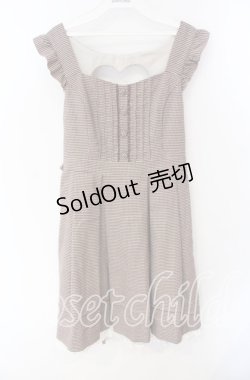 画像1: Secret Honey / バックハートジャンパードレス  ブラウン O-25-09-27-045-CA-OP-IG-OS