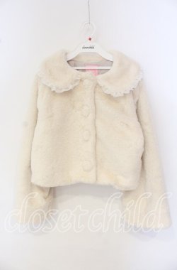 画像1: Honey Cinnamon / 丸襟ショートファーコート  オフ O-25-09-27-049-LO-CO-IG-OS