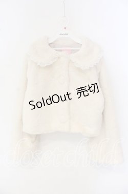 画像1: Honey Cinnamon / 丸襟ショートファーコート  オフ O-25-09-27-049-LO-CO-IG-OS