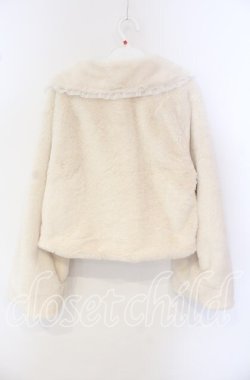 画像3: Honey Cinnamon / 丸襟ショートファーコート  オフ O-25-09-27-049-LO-CO-IG-OS