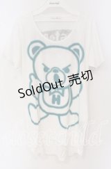 HYSTERIC GLAMOUR / ファックベアTシャツ  ホワイト O-25-09-27-052-PU-TS-IG-ZT318