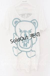 HYSTERIC GLAMOUR / ファックベアTシャツ  ホワイト O-25-09-27-052-PU-TS-IG-ZT318