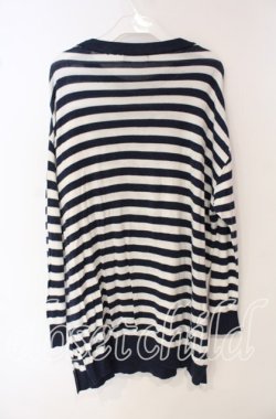 画像3: HYSTERIC GLAMOUR / BEARボーダー編込 プルオーバー  ネイビー O-25-09-27-053-PU-TO-IG-OS