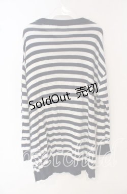 画像3: HYSTERIC GLAMOUR / BEARボーダー編込 プルオーバー  ネイビー O-25-09-27-053-PU-TO-IG-OS