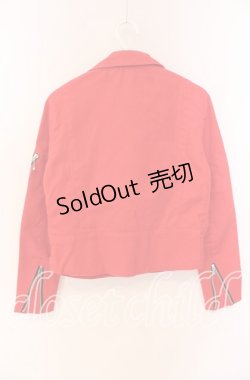 画像3: SEXY DYNAMITE LONDON / コットンライダースジャケット S レッド O-25-09-27-054-PU-JA-IG-OS