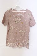 PINK HOUSE / すずらんリースプリントTシャツ  ピンク系 O-25-09-27-056-LO-TS-IG-OS