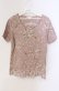画像1: PINK HOUSE / すずらんリースプリントTシャツ  ピンク系 O-25-09-27-056-LO-TS-IG-OS (1)