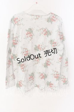 画像3: PINK HOUSE / Pロゴいちご柄カットソー  サックス O-25-09-27-057-LO-TO-IG-OS