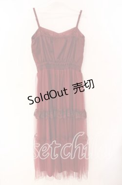 画像3: axes femme / コルセット風編上ジャンスカ F アカ O-25-09-27-061-AX-OP-IG-OS