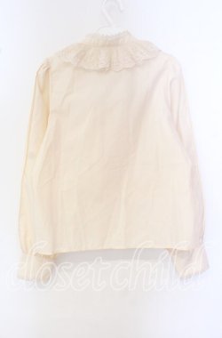画像3: axes femme kawaii / チュールレース衿ブラウス  アイボリー O-25-09-27-063-AX-BL-IG-OS