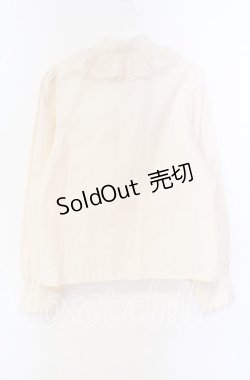 画像3: axes femme kawaii / チュールレース衿ブラウス  アイボリー O-25-09-27-063-AX-BL-IG-OS