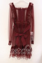 Chalmiere / ドットチュールガウン  ワイン O-25-09-27-064-LO-OP-IG-OS