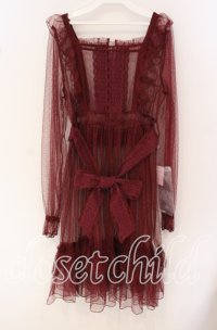 Chalmiere / ドットチュールガウン  ワイン O-25-09-27-064-LO-OP-IG-OS